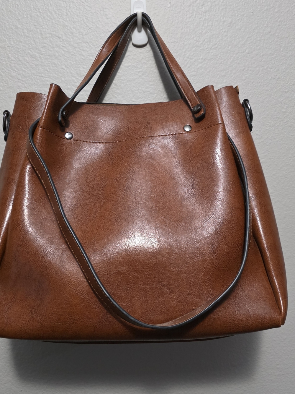 Classic Brown Tote Handbag